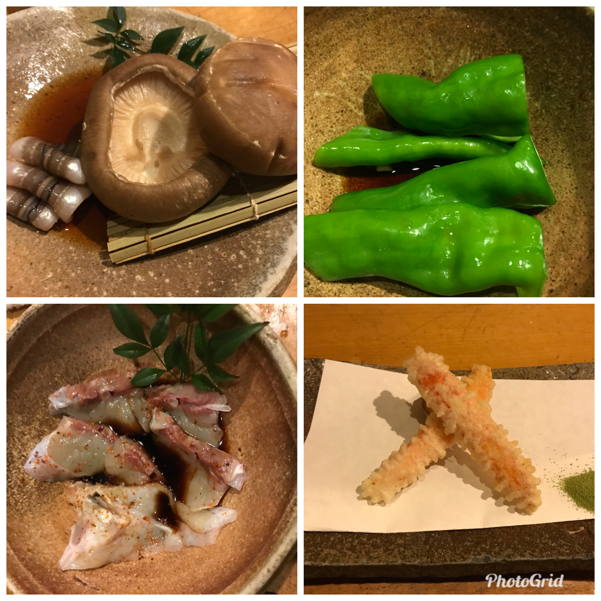 炭火焼と天ぷら