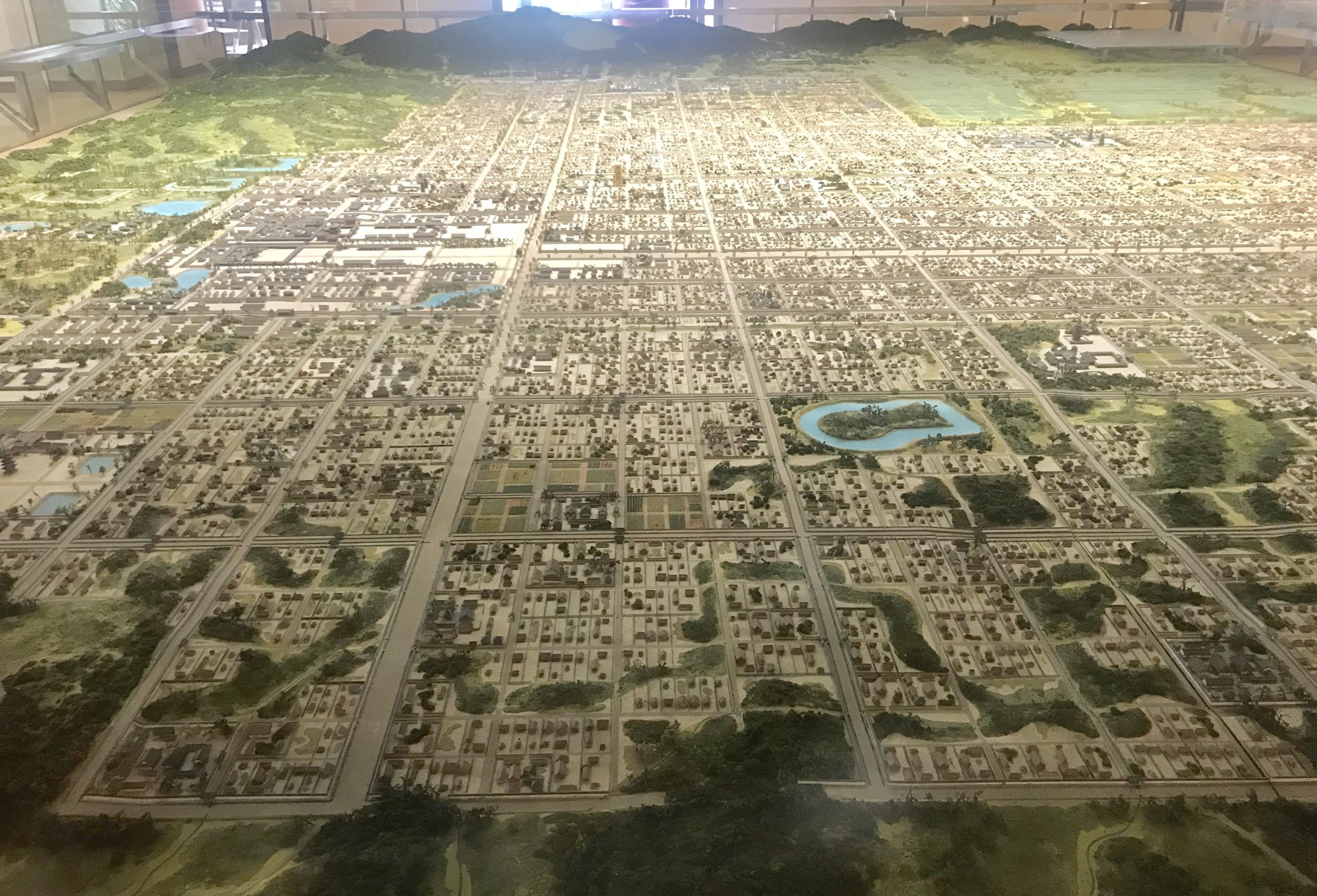 奈良市内のジオラマ